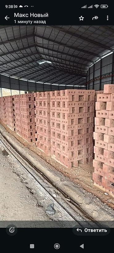 Тешиктүү, Бышкан кирпич, Жарым блок, 250×120×90 — 2