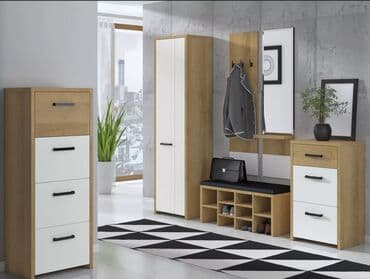 Шкафы: Гарнитур для прихожей, Новый, Шкаф, Комод, Трюмо, Самовывоз, Бесплатная доставка, цвет - Серый — 4