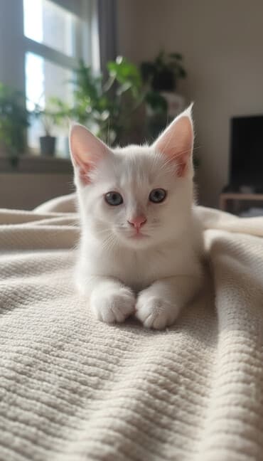 собака долматинец: Очаровательный котёнок мальчик 2 месяца с розовыми ушками И хвостиком — 3