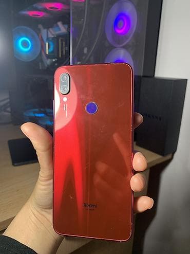Техника и электроника: Redmi, Redmi Note 7, Б/у, 128 ГБ, цвет - Красный, 2 SIM — 2