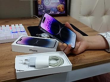 IPhone 14 Pro, Б/у, 128 ГБ, Deep Purple, Коробка, 86 % at lalafo.kg IPhone 14 Pro, Б/у, 128 ГБ, Deep Purple, Коробка, 86 %