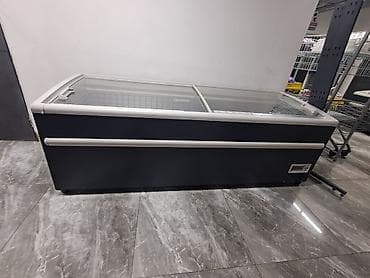 Горизонтальная морозильная бонета с раздвижными стеклянными крышками