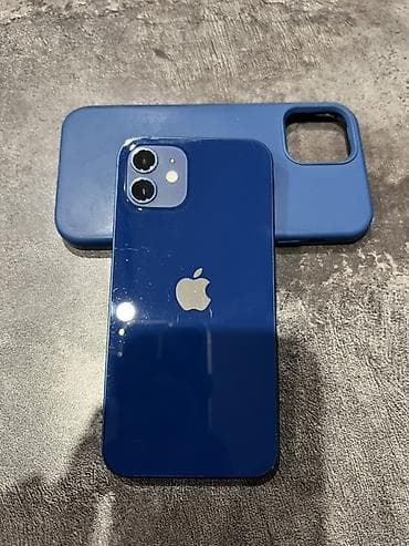 ipad 4: IPhone 12, 128 ГБ, Синий, Чехол, 100 % — 1