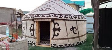 где можно купить палатку для отдыха: Аренда юрты, Каркас Деревянный, 65 баш, Посуда, С полом, Самовар — 7