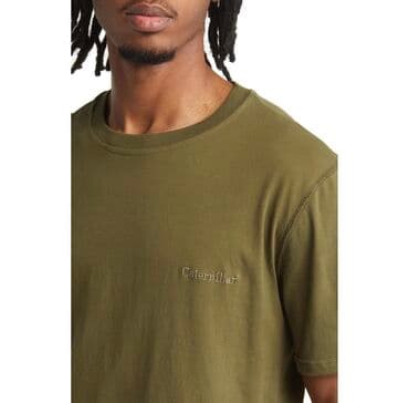 pull bear: CATERPILLAR. Хлопковая футболка с вышивкой.Неброская брендовая вышивка — 3