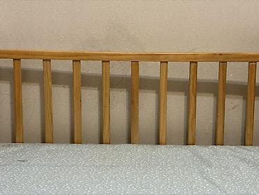 детская кроватка ручная работа: Детская деревянная кроватка с матрасом - Материал: натуральное — 3