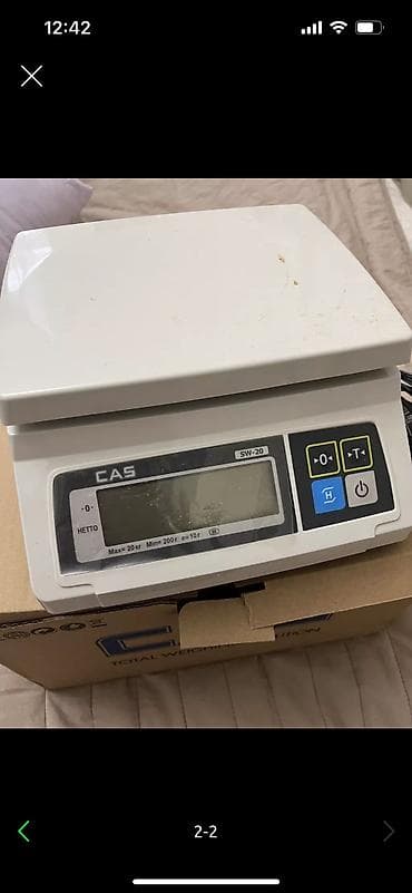 кассавый ящик: Порционные весы Cas sw-20, как новые — 2