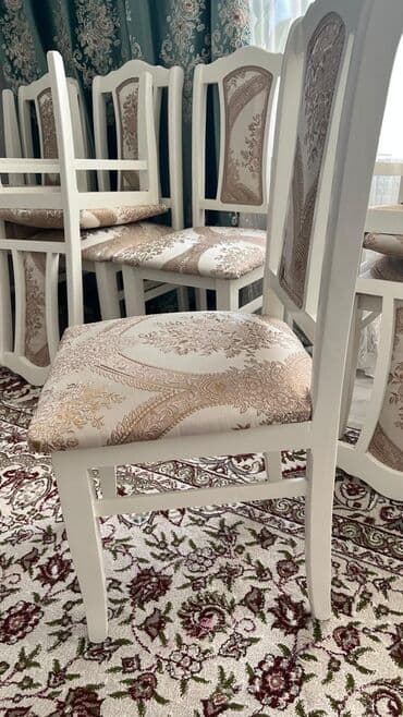 купить диваны для кафе: Стул для кухни, Новый, Дерево, цвет - Белый — 3