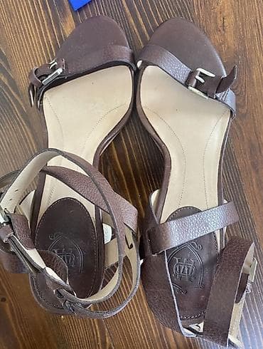 обувь распродажа: Босоножки, 40, Massimo Dutti, Б/у, цвет - Коричневый, Самовывоз — 2