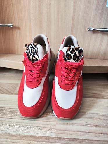 coros pace: Яркие кроссовки с акцентной леопардовой вставкой CENNEL KOHMENGER на — 3