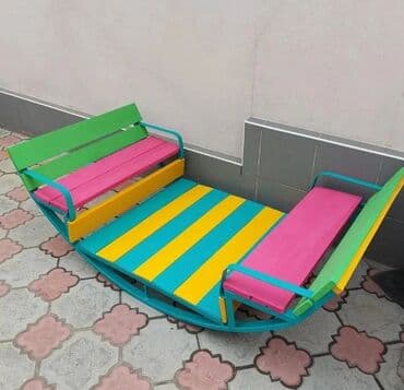 песочница детская: Качели турники песочницы скамейки балансиры машинки паровозики качалки — 9