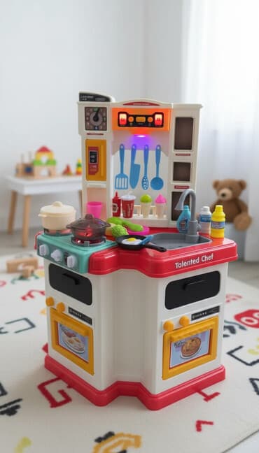 🥰Детская игровая кухня. 🎦Есть видео обзор. Успейте приобрести по lalafo.kg да 🥰Детская игровая кухня. 🎦Есть видео обзор. Успейте приобрести по
