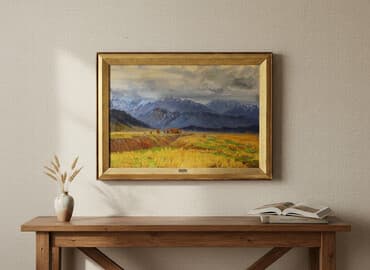 Прямые наследники С.Асанова,члена Союза художников КР,ученика