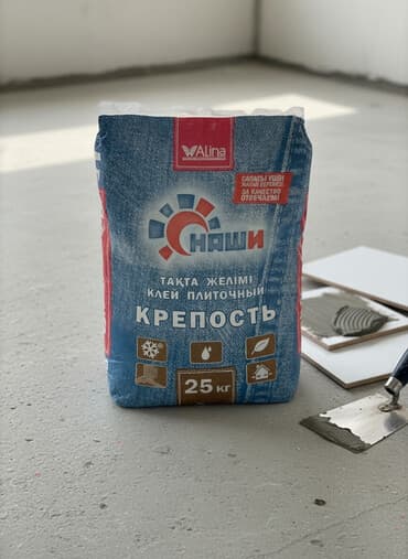 СИП-панелдер: Клей плиточный "Крепость" от Alina, предназначен для укладки плитки — 1