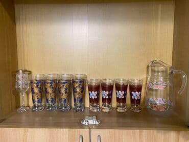 Удобрения и садовая химия: Графин и бокалы 4 бокала высокие - 320 сомов 4 бокала меньше - 320 — 1