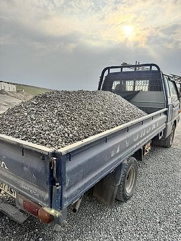 Щебень, Засыпка, Насыпью