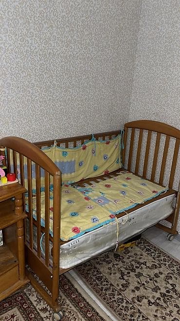 мебель спальни кровати: ВСЕ ЧТО ПОКАЗАНО ИДЁТ В КОМПЛЕКТЕ !! Детская деревянная кроватка с — 2