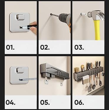 гаражный хранения: Стеллаж для хранения кухонных принадлежностей Размер упаковки： 30 — 7