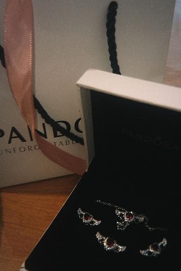 шарф хомут: Набор украшений Pandora «Крылья любви»: - Комплект из 4 изделий — 3