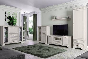 стеклянный шкаф для посуды: Тиффани Комод 2V1D3S, вудлайн кремовый, Анрэкс Элегантная и — 2