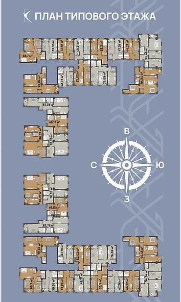 rich home: 1 комната, 52 м², Элитка, 11 этаж — 4