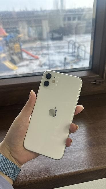 iphone iphone: IPhone 11, Б/у, 128 ГБ, Белый, Зарядное устройство, Чехол, 79 % — 3