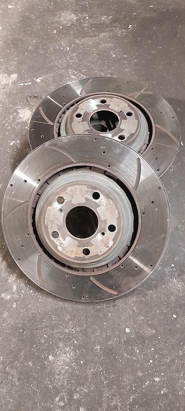 highlander 2003: Продаю передние перфорируемые тормозные Диски Б/У Toyota Highlander — 5