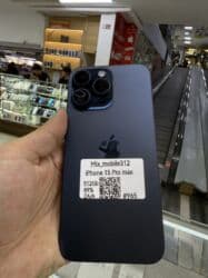 рабочий бу ноутбук: IPhone 15 Pro Max, Б/у, 512 ГБ, Blue Titanium, Защитное стекло, 89 % — 1