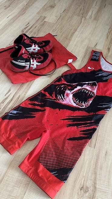 nike tech flece: Набор для борьбы/грэпплинга: - Борцовский трико Asics, двустороннее — 2