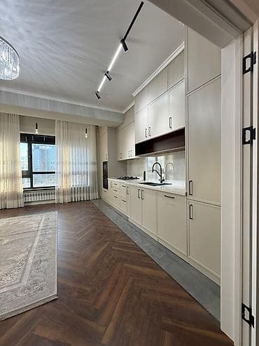 жибек жолу кв: 2 бөлмө, 65 м², Элитка, 7 кабат, Дизайнердик ремонт — 1