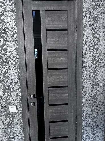 Ремонт и строительство: Межкомнатная дверь в современном стиле, цвет серый дуб (графит) — 3