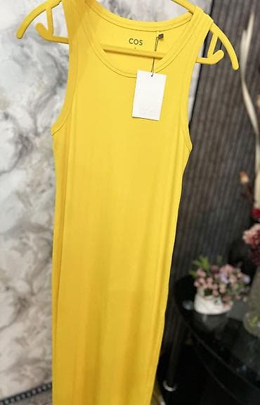 Повседневное платье, Лето, Длинная модель, Трикотаж, Прямое, M — 4