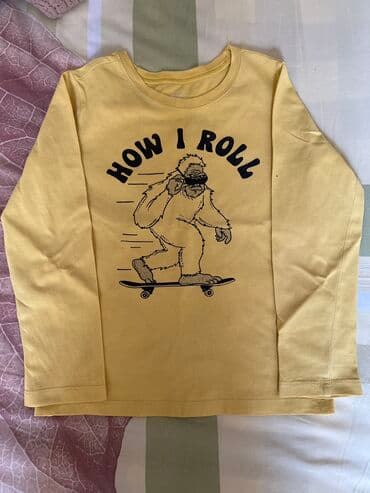 детская одежда фирмы картерс: Рубашка, цвет - Желтый, Б/у — 1