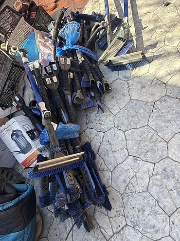 ручку: Щетка-скребок для уборки снега Polar Vortex с телескопической ручкой — 4