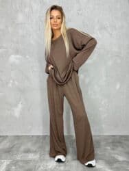 шерстяные кофты женские больших размеров: Брючный костюм, Палаццо, Made in KG, Зима — 10