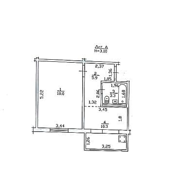 29: 1 комната, 35 м², 105 серия, 2 этаж, Косметический ремонт — 2