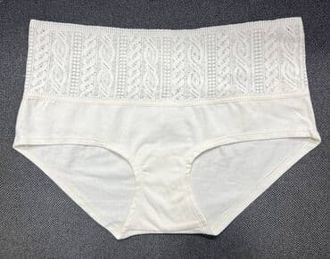 женские турси: Нижнее белье, трусики с хлопковым кружевом Aerie, размер М — 2