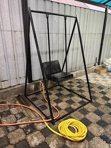 качеля скамейка: Садовые качели Металл, Со спинкой, Без крыши — 2