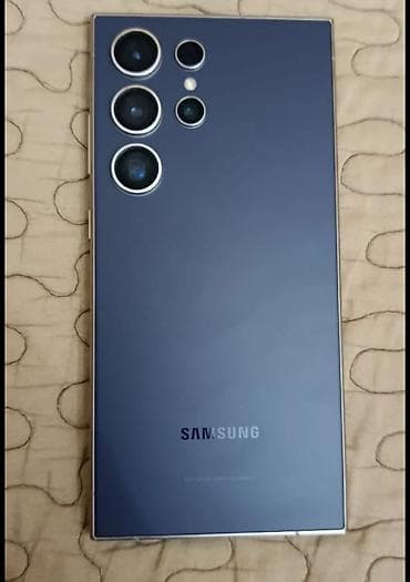 Samsung Galaxy S24 Ultra, Б/у, 256 ГБ, цвет - Синий, 1 SIM — 1