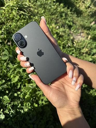 aphone 13: IPhone 16, Б/у, 256 ГБ, Черный, Кабель, 100 % — 1