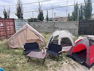 охотничий стол: Кемпинговый набор мебели: складные кресла, двухместные лавочки и — 2