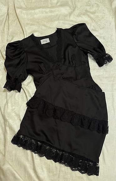 Личные вещи: Платье мини ANGE dress «Сандра», черное. - Фасон: приталенное мини с — 2