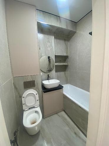 Батирлер: 1 бөлмө, 40 м², Асанбай мкр Элитка, 8 кабат, Жаңы ремонт — 2