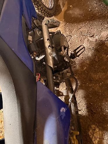 сколько стоит горный мотоцикл: Питбайк/мини-эндуро, синий пластик, кроссовая резина. Основные — 2