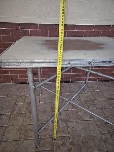 Раскройные столы: Стол алюминиевый, разборный, легкий (советский)размер 90на70 — 6