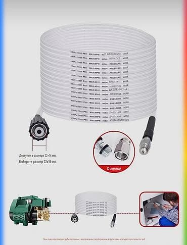 пылесос ручной: Гибкий шланг высокого давления для прочистки канализационных труб с — 3
