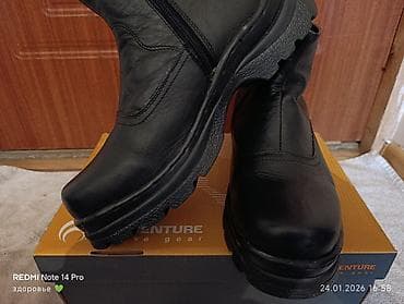 кожаные ботасы: Продаю кажаные сапожки мужские размер 43 размер удобно носить с мехом — 2