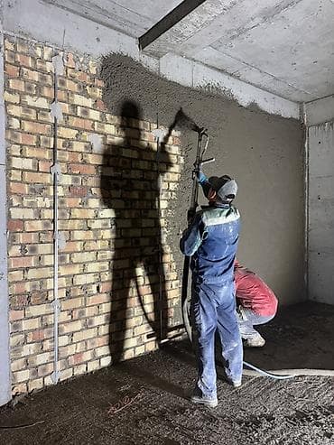 barn house: Механизированная штукатурка стен - Выполняем штукатурные работы — 2