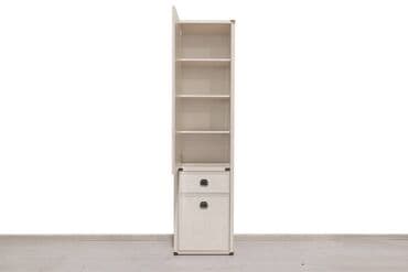 книжные шкафы и полки: Шкаф пенал пристенный 2Д (Magellan 2D1S), коллекции Магеллан, Сосна — 4