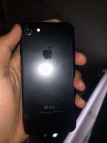 Автоэлектроника: IPhone 7, Б/у, 64 ГБ, Черный, 73 % — 1